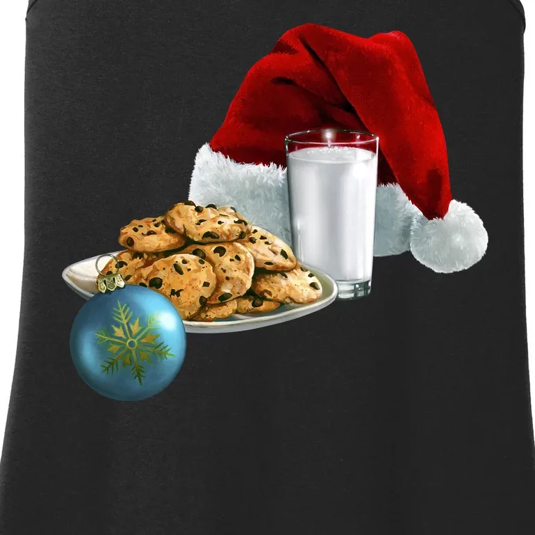 Santa's Milk & Cookies Ladies Essential Tank