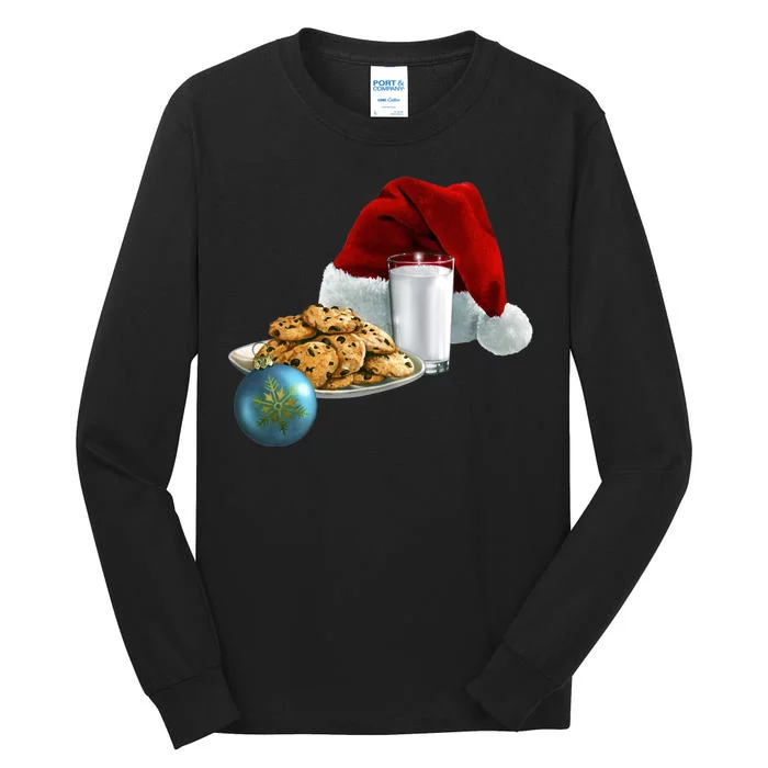 Santa's Milk & Cookies Tall Long Sleeve T-Shirt