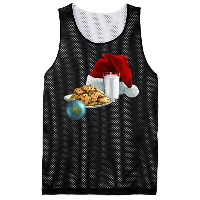 Santa's Milk & Cookies Mesh Reversible Basketball Jersey Tank