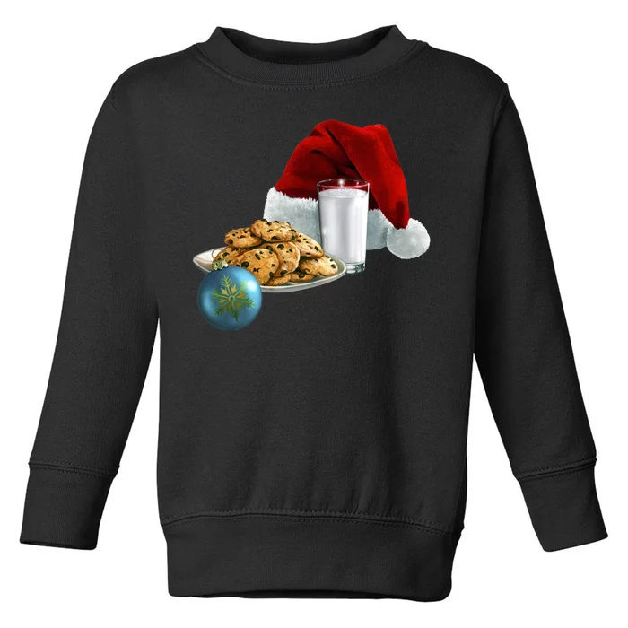 Santa's Milk & Cookies Toddler Sweatshirt