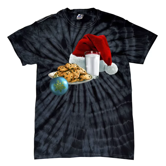 Santa's Milk & Cookies Tie-Dye T-Shirt