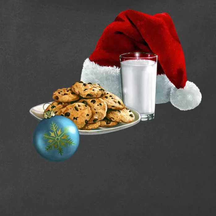 Santa's Milk & Cookies Zip Tote Bag