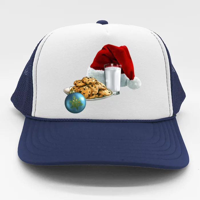 Santa's Milk & Cookies Trucker Hat