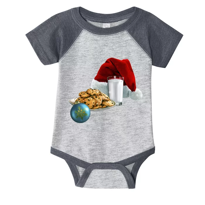 Santa's Milk & Cookies Infant Baby Jersey Bodysuit