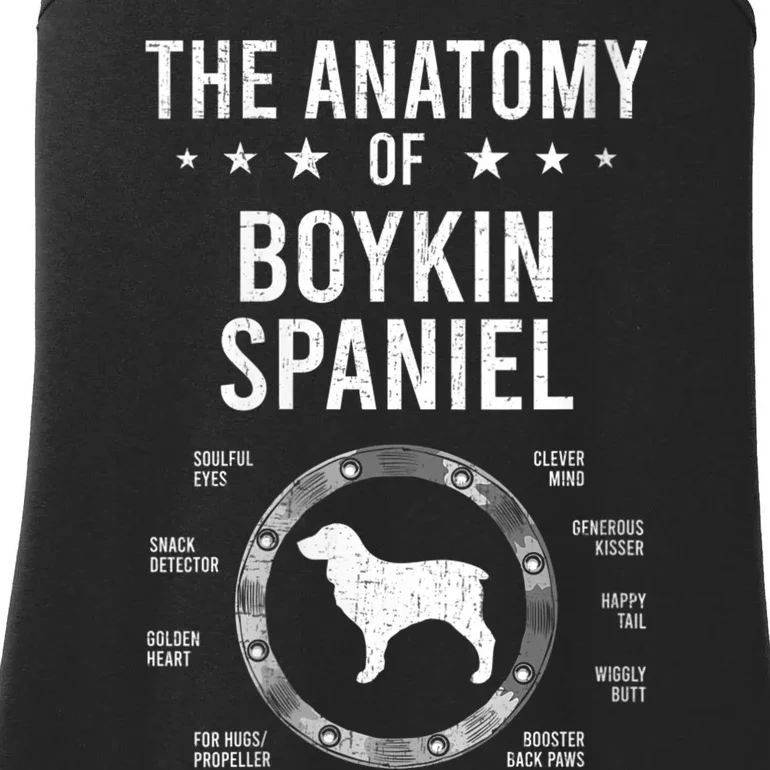 S Anatomy Of Kin Spaniel Dog Lover Vneck Ladies Essential Tank