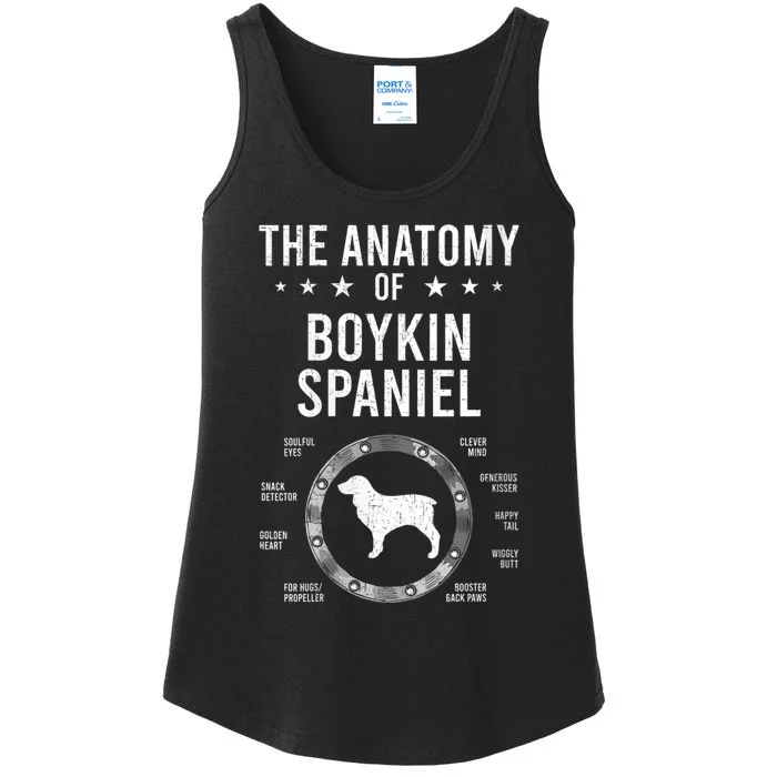 S Anatomy Of Kin Spaniel Dog Lover Vneck Ladies Essential Tank