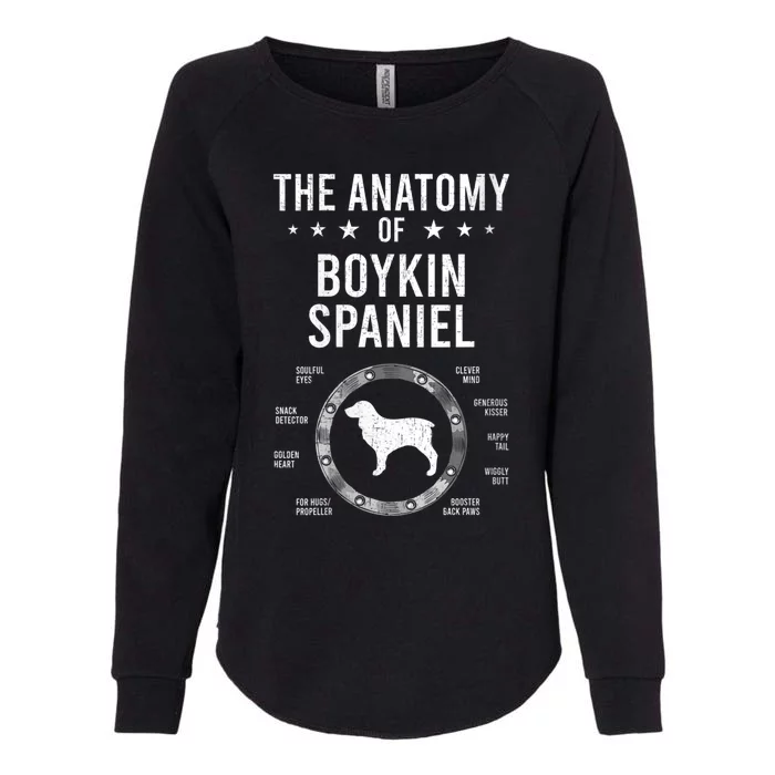 S Anatomy Of Kin Spaniel Dog Lover Vneck Womens California Wash Sweatshirt