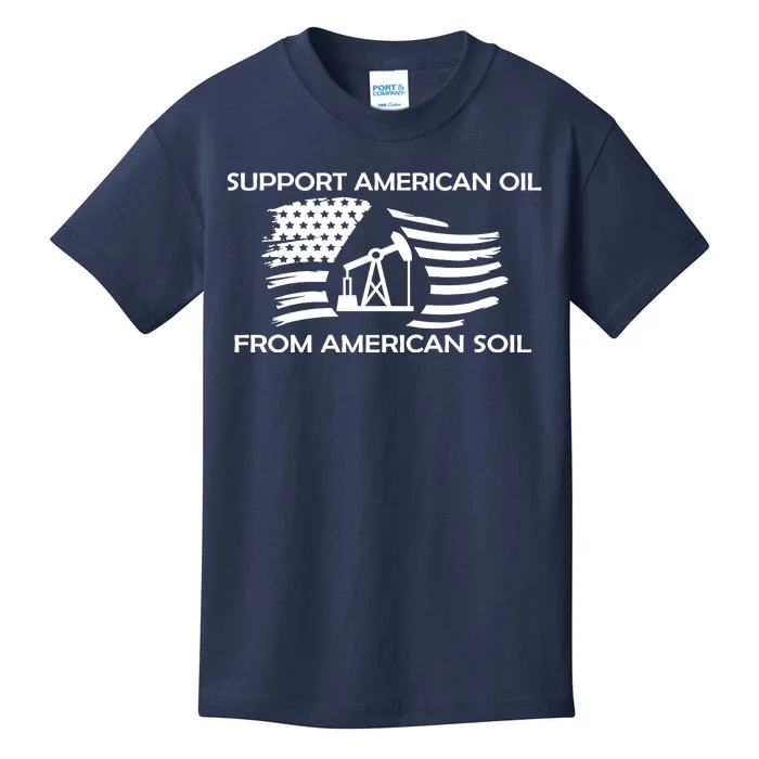 Support American Oil From American Soil USA Kids T-Shirt