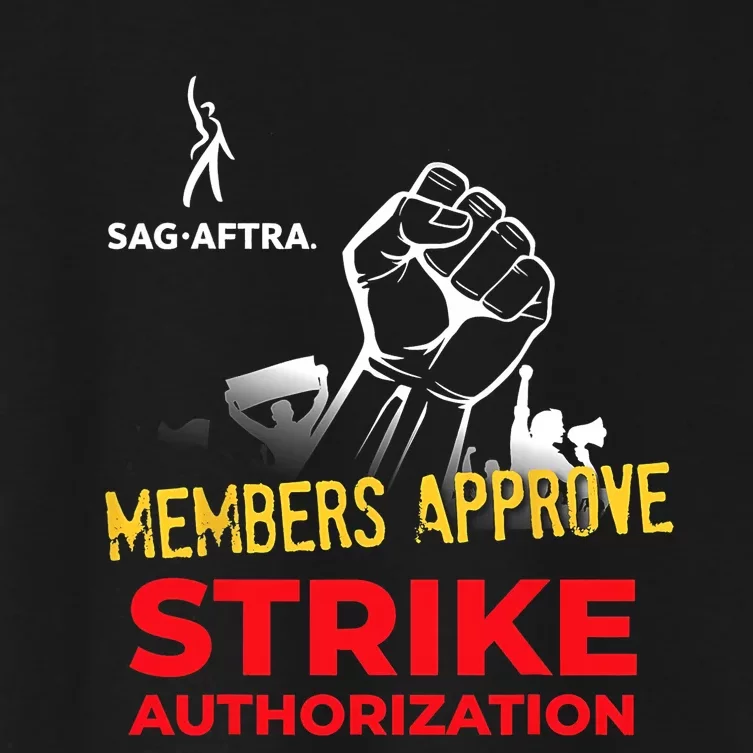 SAG_ AFTRA ON STRIKE Women's Crop Top Tee