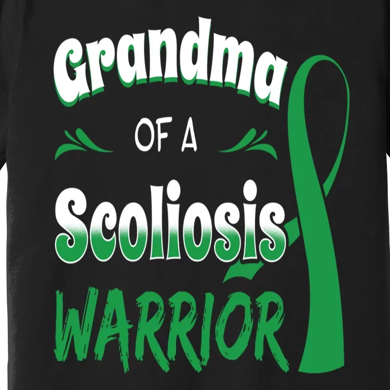 Scoliosis Awareness Orthopedic Scoliometer Grandma Grandmom Premium T-Shirt