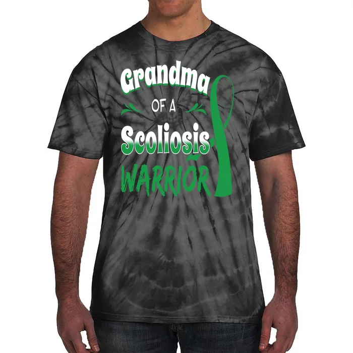 Scoliosis Awareness Orthopedic Scoliometer Grandma Grandmom Tie-Dye T-Shirt