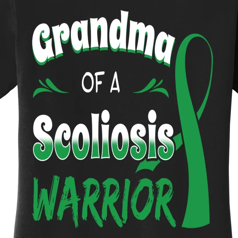 Scoliosis Awareness Orthopedic Scoliometer Grandma Grandmom Women's T-Shirt