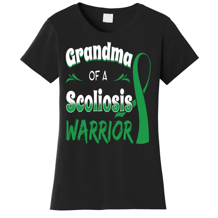 Scoliosis Awareness Orthopedic Scoliometer Grandma Grandmom Women's T-Shirt