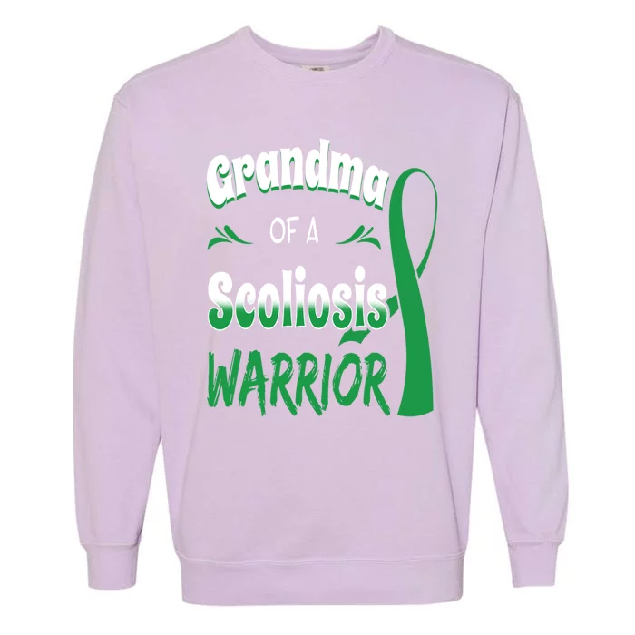 Scoliosis Awareness Orthopedic Scoliometer Grandma Grandmom Garment-Dyed Sweatshirt