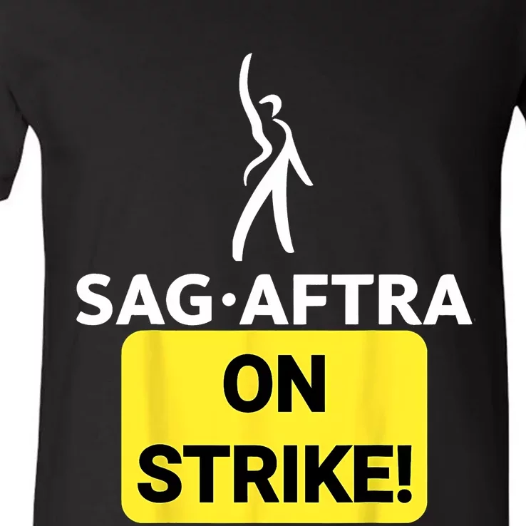 SAG _AFTRA On Strike Stand With SAG _AFTRA Classic V-Neck T-Shirt