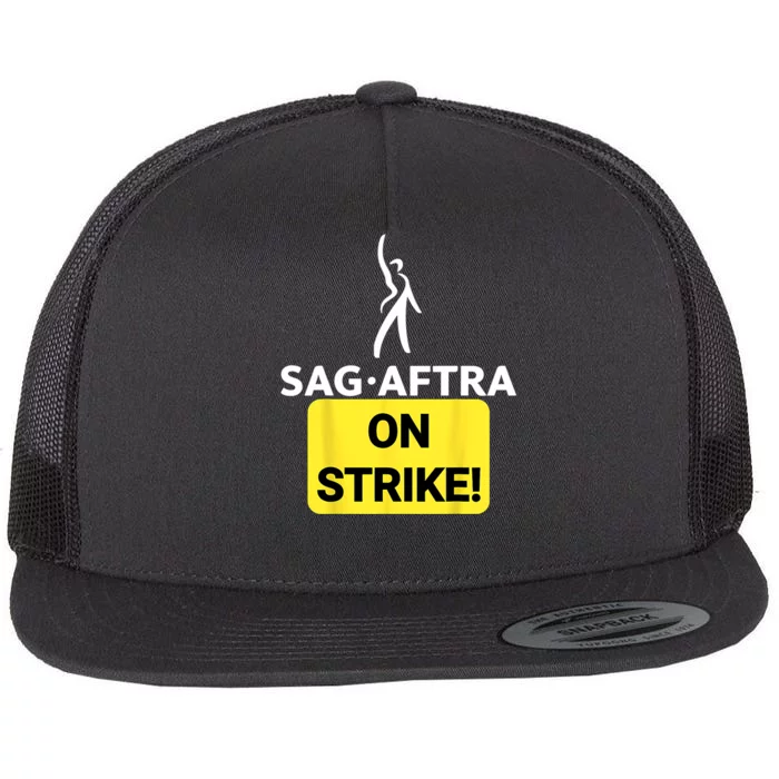 SAG _AFTRA On Strike Stand With SAG _AFTRA Classic Flat Bill Trucker Hat