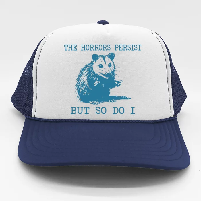 Sarcastic Angry Opossum Trucker Hat