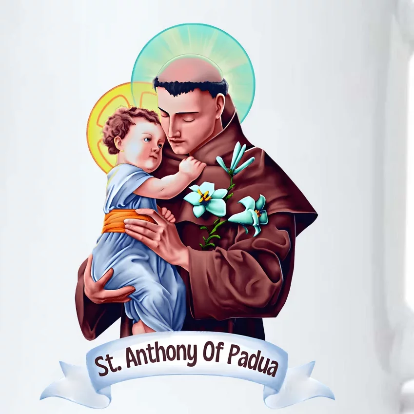 St Anthony Of Padua Holding Jesus Catholic Saint St Anthony Black Color Changing Mug