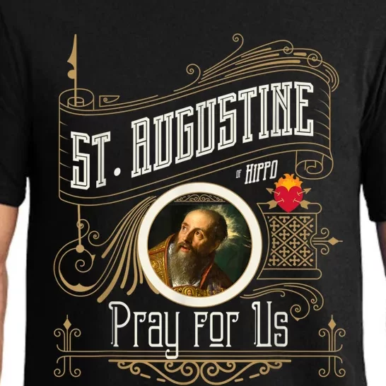 St. Augustine Of Hippo Pray For Us City God Catholic Pajama Set