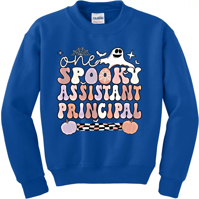 Spooky Assistant Principal Halloween Assistant Principals Great Gift Kids Sweatshirt