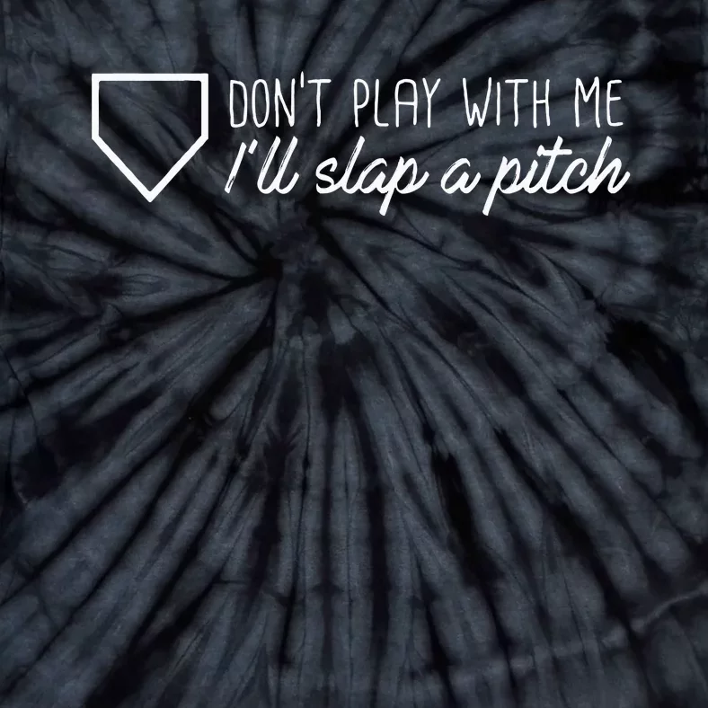 Slap A Pitch Softball Slapper Graphic Tie-Dye T-Shirt