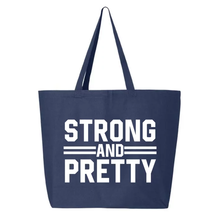 Strong And Pretty Strong Gym Workout Coach Bodybuilder Gift 25L Jumbo Tote