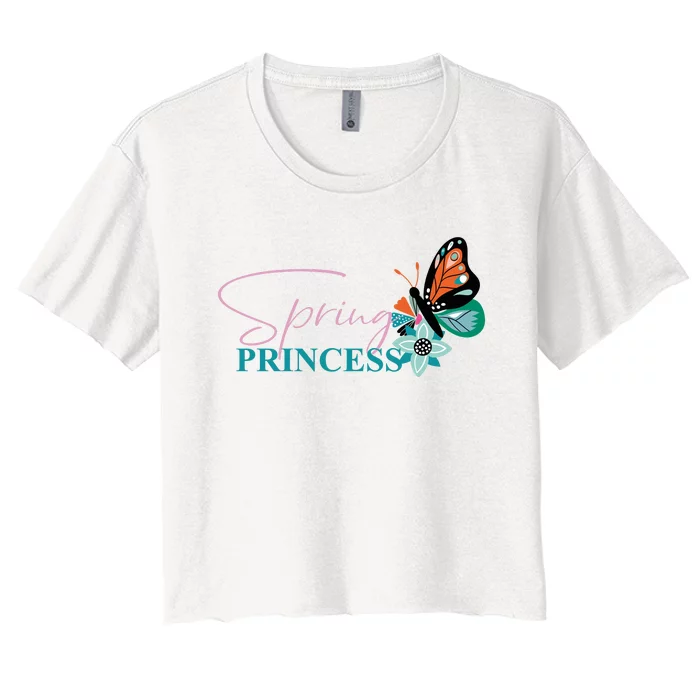 Spring And Princess Mother Daughter Women's Crop Top Tee