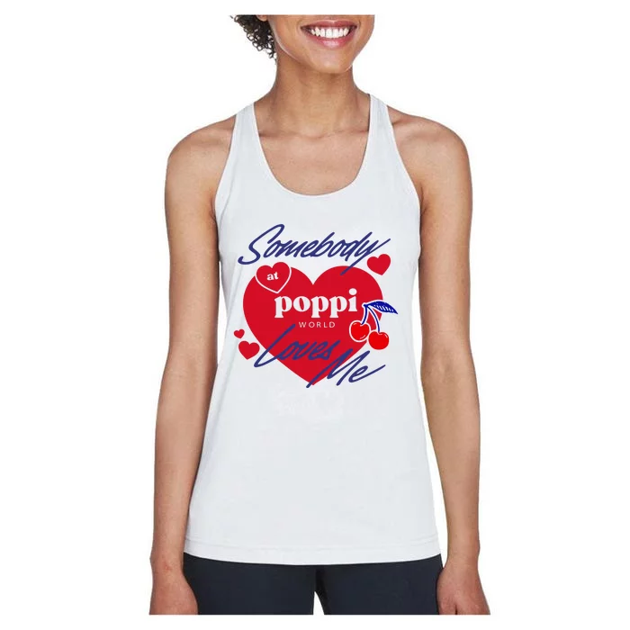 Somebody At Poppi Loves Me Women's Racerback Tank