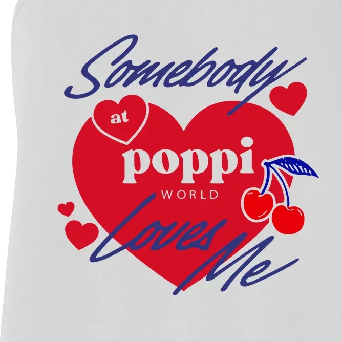 Somebody At Poppi Loves Me Women's Racerback Tank