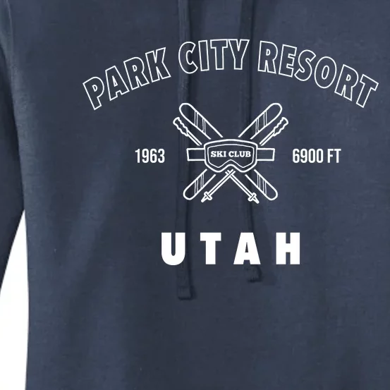 Ski At Park City Simple Women's Pullover Hoodie