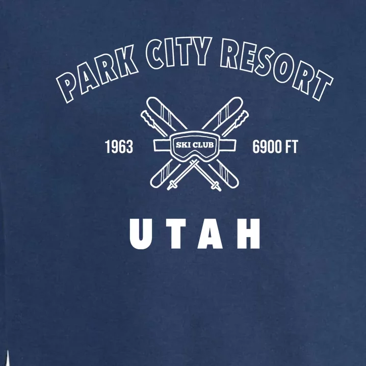 Ski At Park City Simple Garment-Dyed Sweatshirt