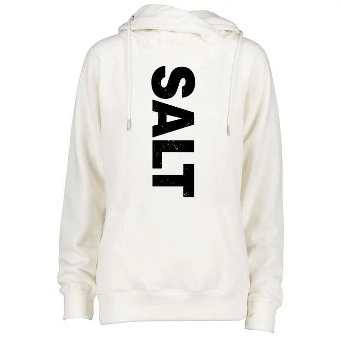 Salt And Pepper Halloween Costume Couple Matching Adults Gift Womens Funnel Neck Pullover Hood