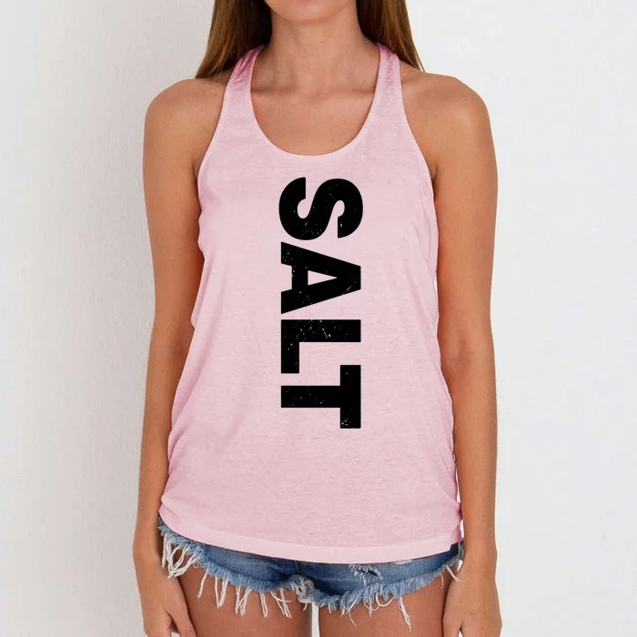 Salt And Pepper Halloween Costume Couple Matching Adults Gift Women's Knotted Racerback Tank