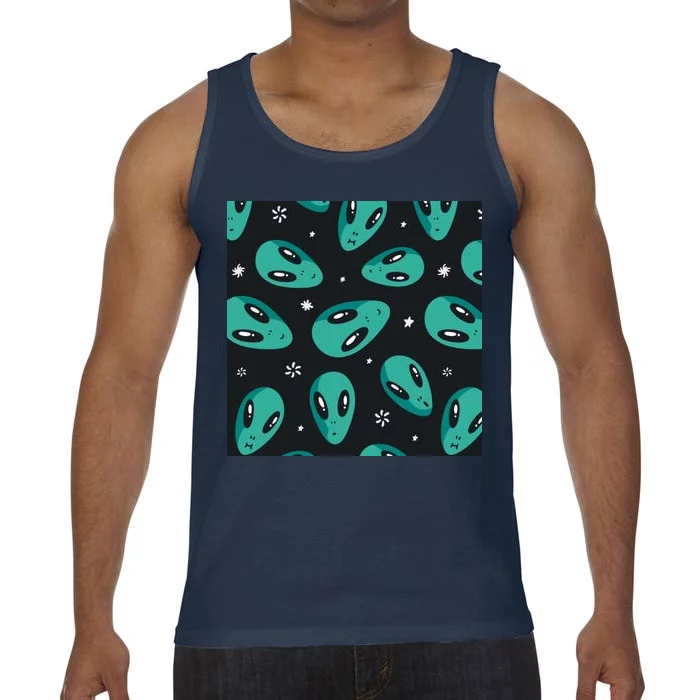 Space Alien Pattern Comfort Colors® Tank Top