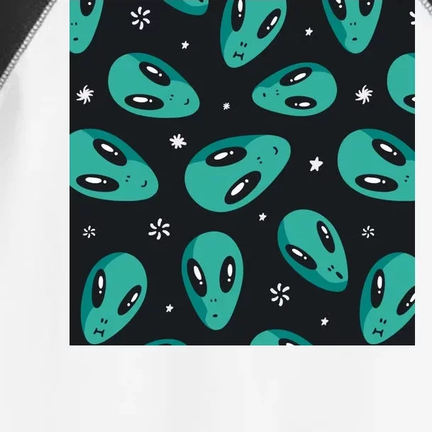 Space Alien Pattern Toddler Fine Jersey T-Shirt