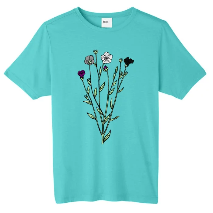 Subtle Asexual Pride Flax Sprig ChromaSoft Performance T-Shirt