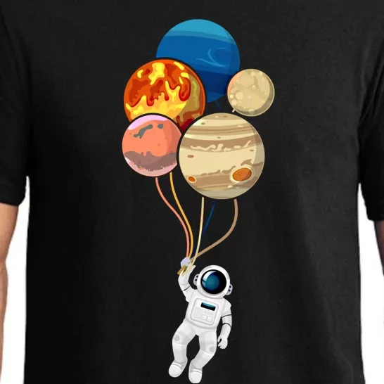 Space Astronaut Planet Balloons Rocketship Astronomy Gift Pajama Set