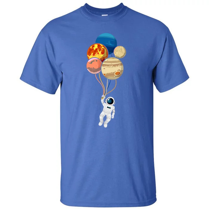 Space Astronaut Planet Balloons Rocketship Astronomy Gift Tall T-Shirt