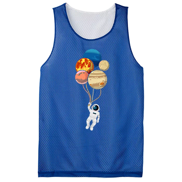 Space Astronaut Planet Balloons Rocketship Astronomy Gift Mesh Reversible Basketball Jersey Tank