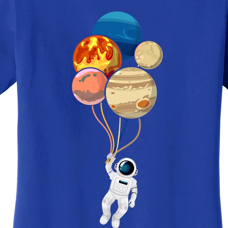 Space Astronaut Planet Balloons Rocketship Astronomy Gift Women's T-Shirt