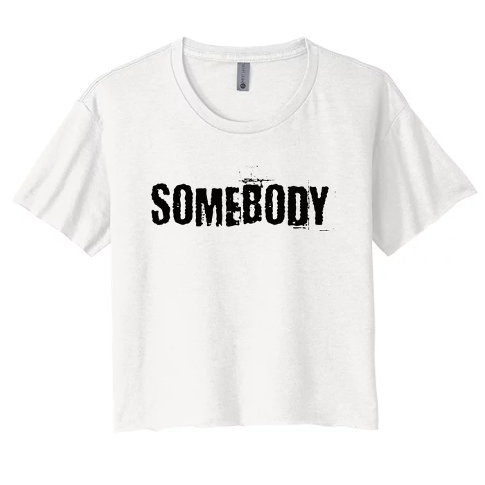 Somebody And Problem Funny Matching Couples Vintage Women's Crop Top Tee