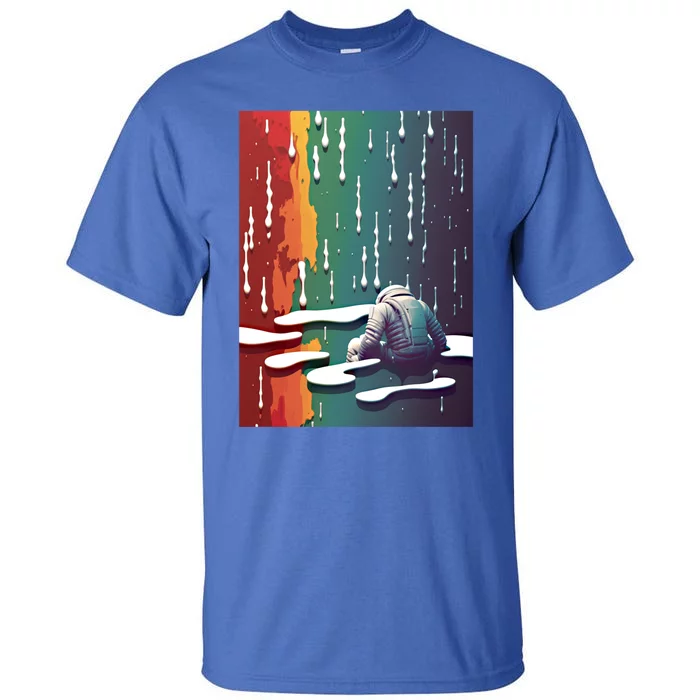 Sad Astronaut Premium Graphic Tees Cool Design Funny Gift Great Gift Tall T-Shirt