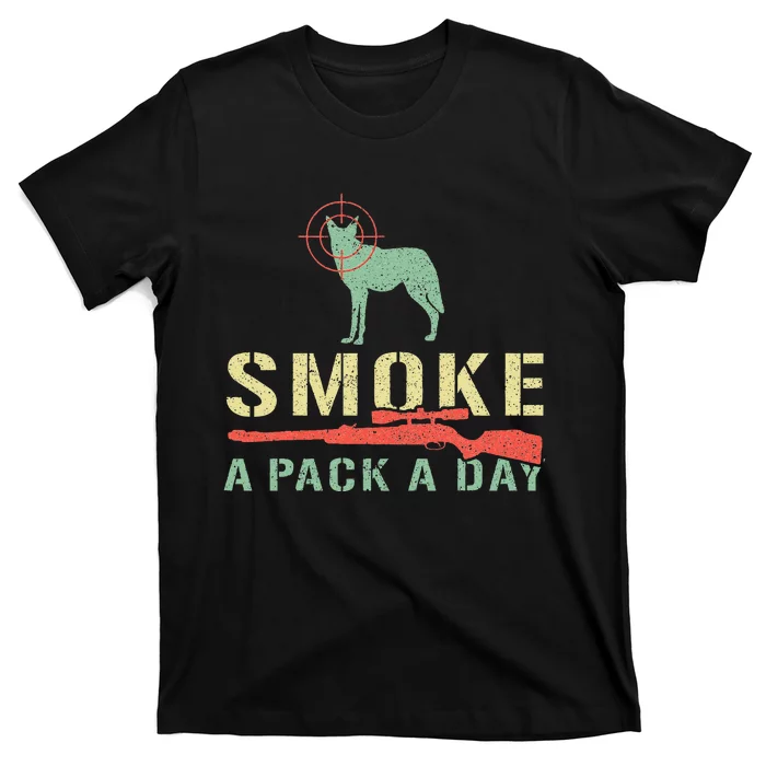 Smoke A Pack A Day Coyote Hunting T-Shirt