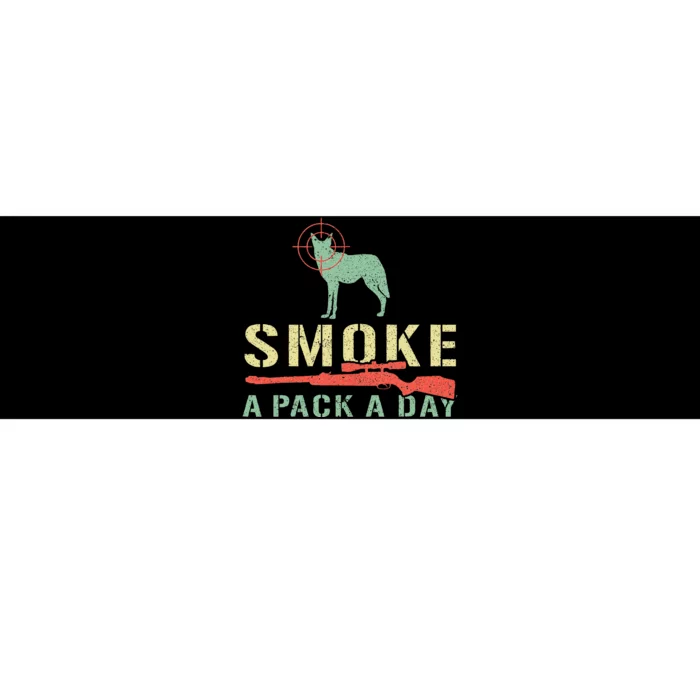 Smoke A Pack A Day Coyote Hunting Bumper Sticker