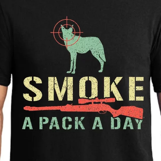 Smoke A Pack A Day Coyote Hunting Pajama Set