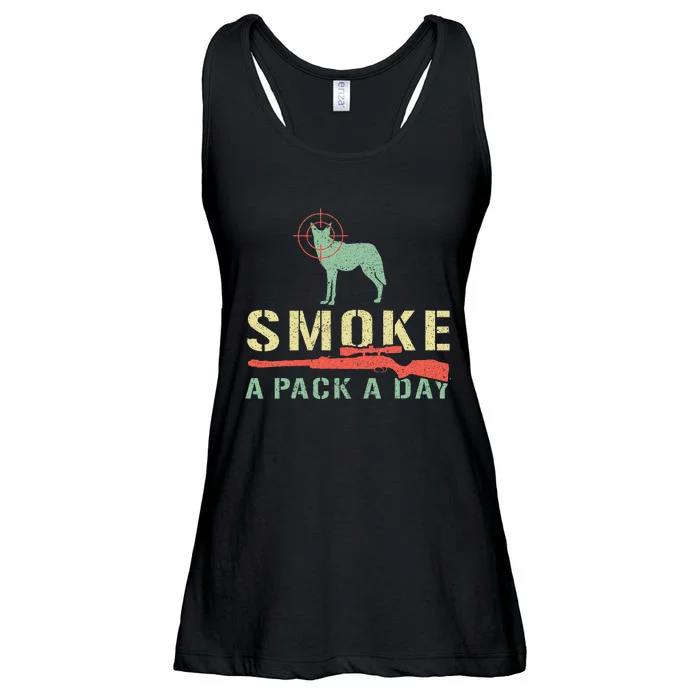 Smoke A Pack A Day Coyote Hunting Ladies Essential Flowy Tank