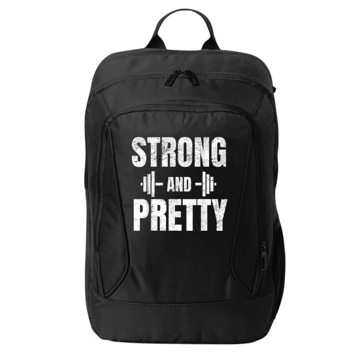 Strong And Pretty Gym Strongman Workout Fitness City Backpack