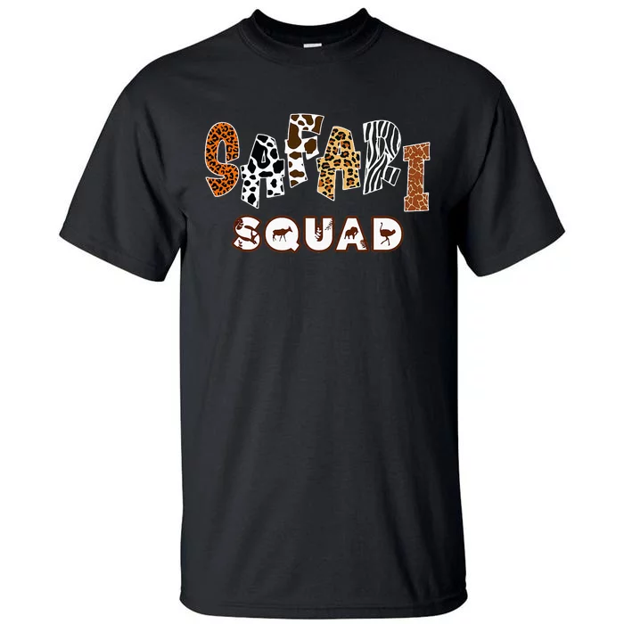 Safari Animal Pattern Print Safari Squad Tall T-Shirt