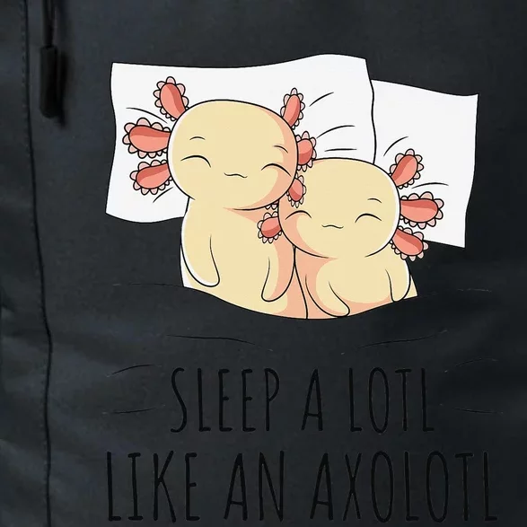 Sleeping Axolotl Pajama Mexican Salamander Lover Napping Daily Commute Backpack