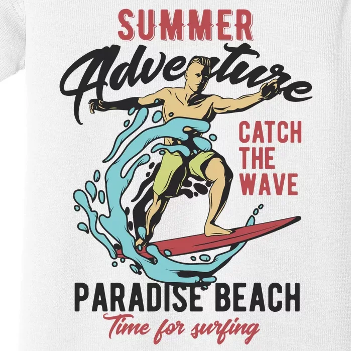 Summer Adventure Paradise Beach Baby Bodysuit